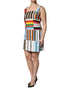 Dolce & Gabbana Multicolor Cotton Stripe Sleeveless Dress